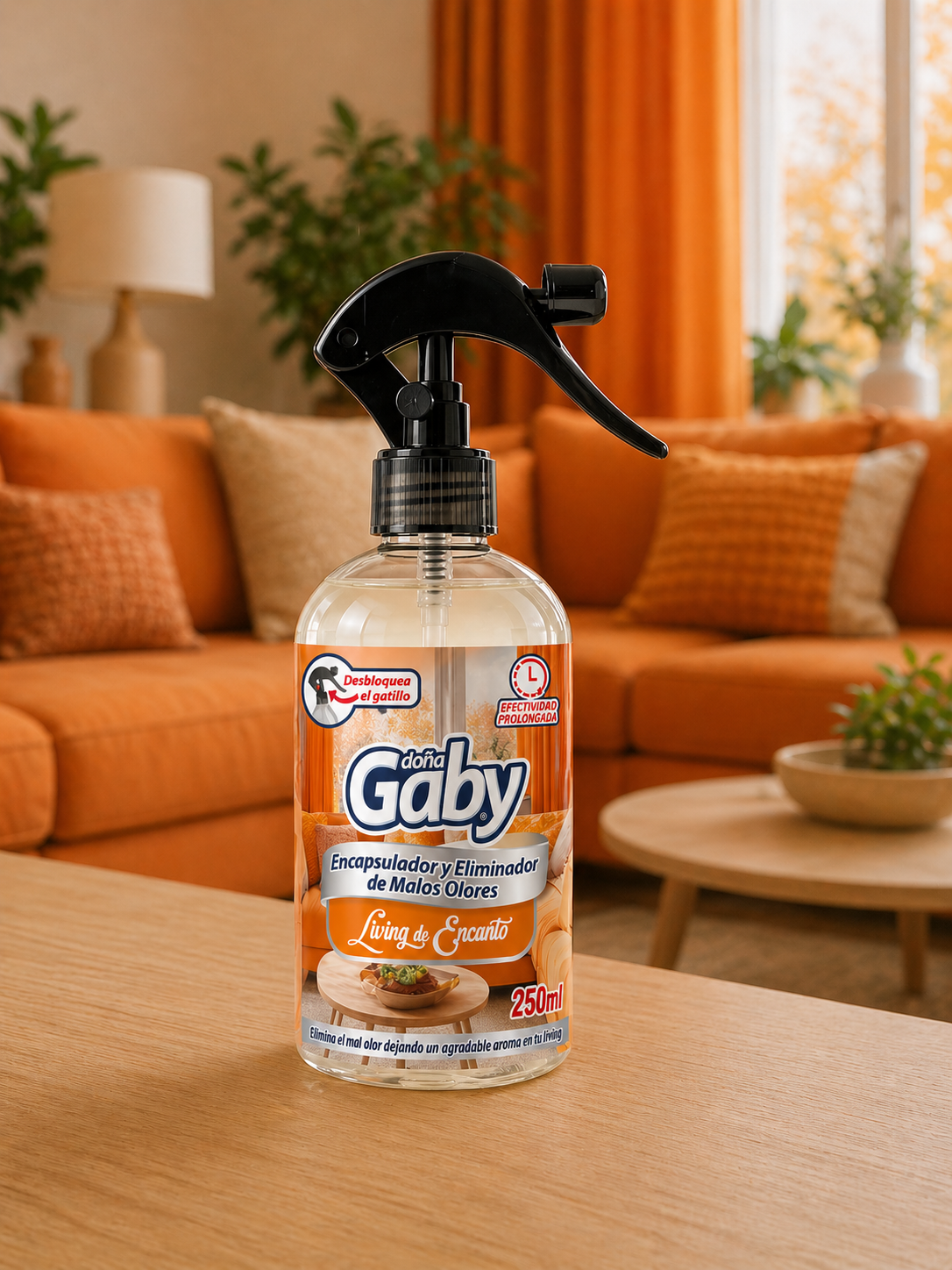 Doña Gaby Living de Encanto - Encapsulador y Eliminador de Malos Olores 250 ml - Imagen 3