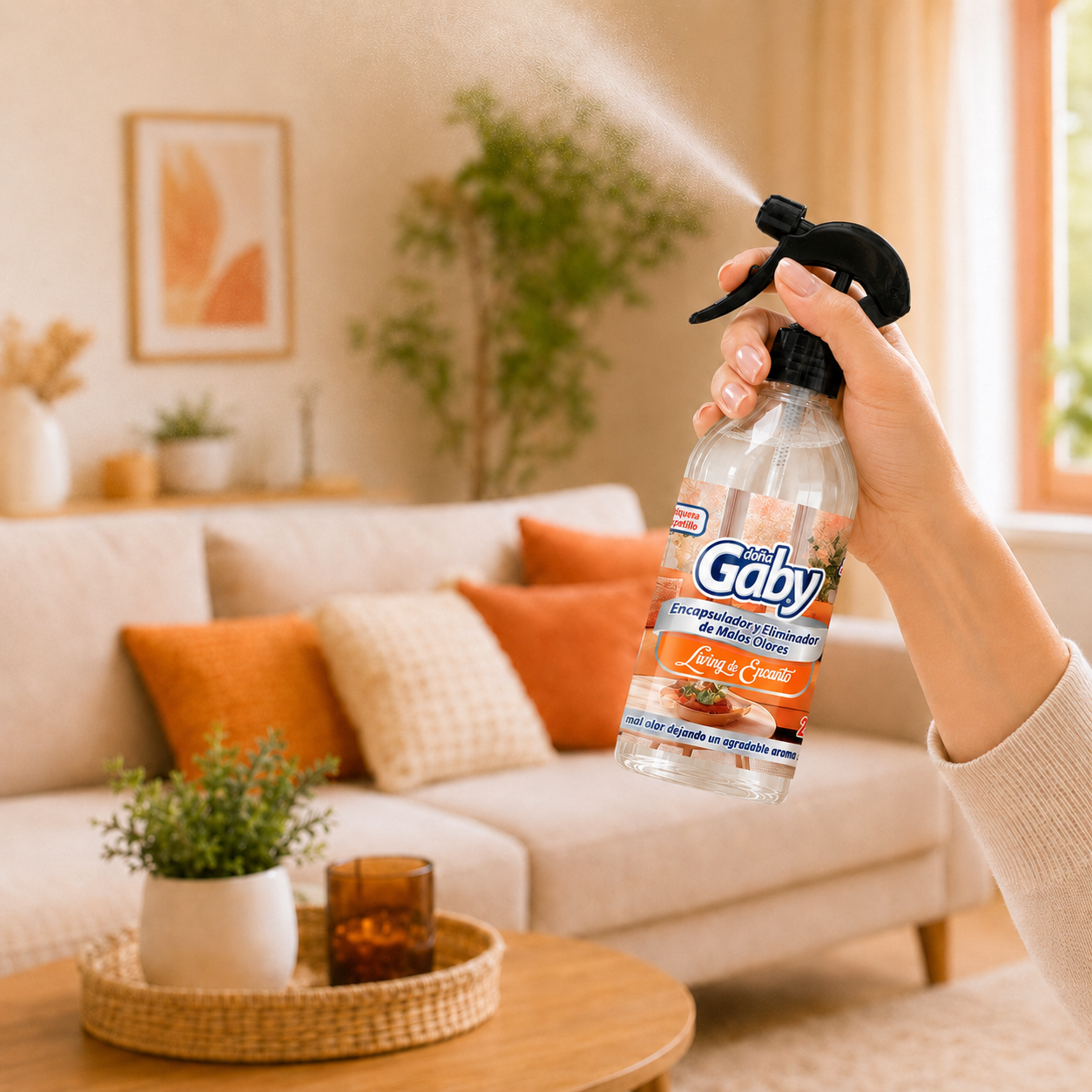 Doña Gaby Living de Encanto - Encapsulador y Eliminador de Malos Olores 250 ml - Imagen 4